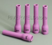 796f75หัวฉีด Tig Long Alumina 4xl ถ้วยเซรามิกสำหรับ Tig เครื่องเชื่อมไฟฉาย Sr Pta Db Wp 9 20 25ชุด5pk