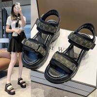 Han edition Velcro platform sandals women 2023 summer fairy mouth toward a new fish sponge cake with womens shoes