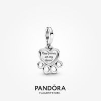 Official Store Pandora Hearts &amp; Paw Print Dangle Charm