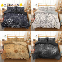 ZEIMON Alchemy Symbol Bedding Sets TwinFullQueenKing Duvet Cover Set Pillowcase Bed Cover 23pcs Bed Set Bedclothes