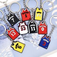 ﹍ Watermark82ukt8uk 1PCS Jersey Keychain Rings Holders Adult Keys Trinkets