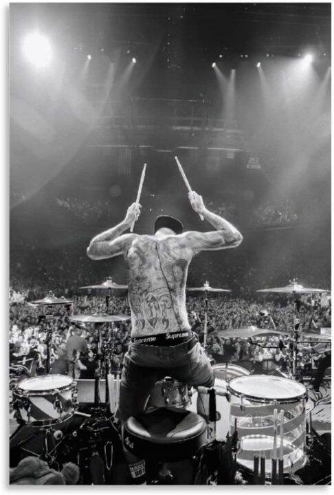 Blink Travis Barker Rock Drummer Music Poster Decorative Painting ...