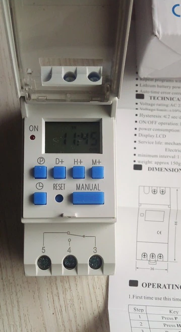 ทามเมอร์ดิจิตอล-นาพิกาตั้งเวลา-digital-timer-ac-220v-16a-รุ่นthc15a-เครื่องตั้งเวลาเปิดปิดไฟ