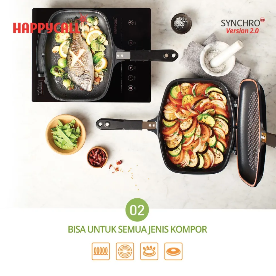 Happycall Double Pan IH Synchro - Jumbo Grill