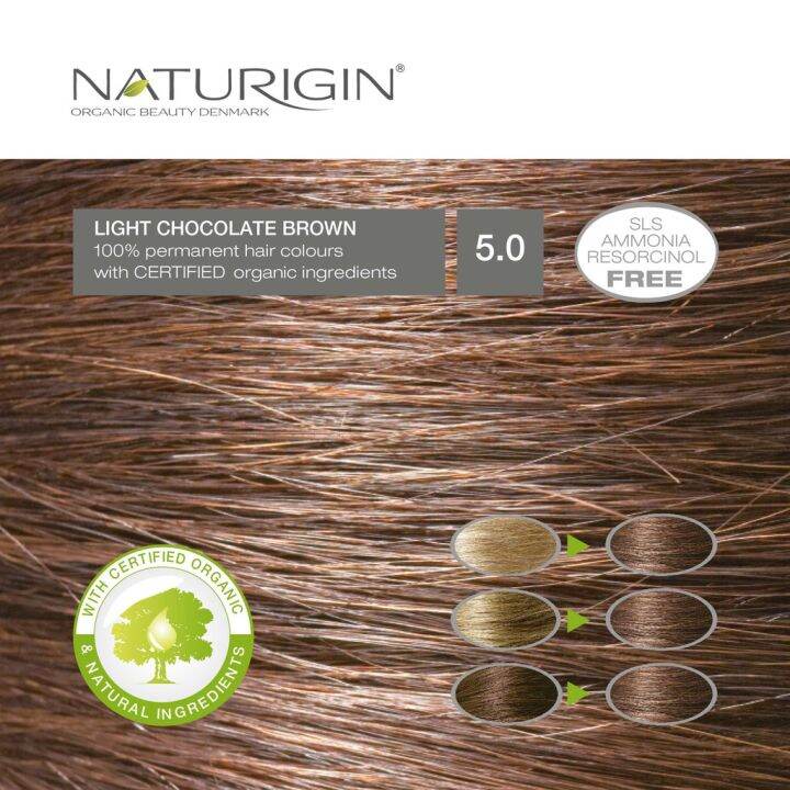 naturigin-5-0-chocolate-brown-permanent-organic-hair-color-dye-ไลท์ช็อกโกแลตบราวน์-5-0-สีผมออร์แกนิค-นำเข้าจากเดนมาร์ก-115ml