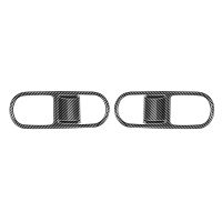 Carbon Fiber Back Row Window Glass Lifting Switch Buttons Decoration Cover for Hyundai IONIQ 6 2022-2023 High Match