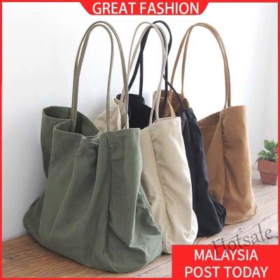 【hot sale】☌▽ C16 Women Canvas Shoulder Bag Hand Bag Large Capacity Canvas Tote Bag Canvas Bag Message Bag College School Student Bag Casual Bag