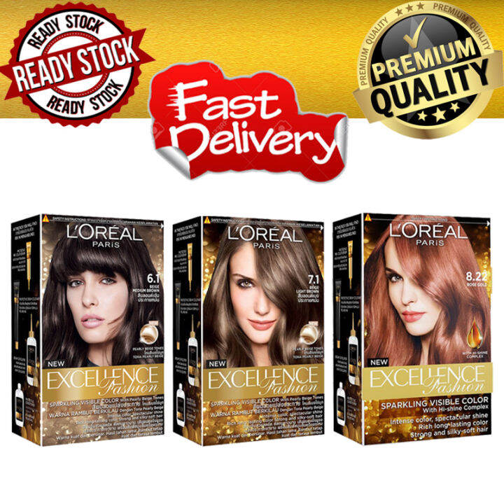 Loreal Hair Colouring Sparking Visible Colour 72ml Light Brown / Rose ...