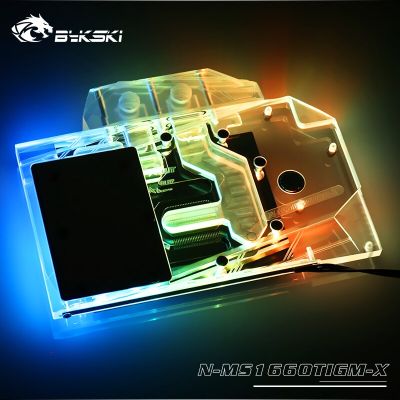 Bykski GPU Water Cooling Block สำหรับ MSI GTX 1660 TI Gaming X การ์ด Cooler PC Watercooling VGA Block N-MS1660TIGM-X