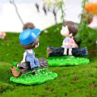 1pcs Stump Fairy Garden Miniatures Figurines Jardin Terrarium Decor Bonsai Ornaments Moss Micro Landscape Random Color