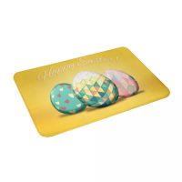 Easter Decoration Non-Slip Flannel Floor Mat Home Decor Custom Doormat For Living Room Kitchen Car Bathroom Doormats