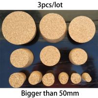 【CW】 3pcs Glass Bottle Wood Lid Cap Stopper Wine Jar Plug Beer Bottles Pudding 50-100mm Customize Corks