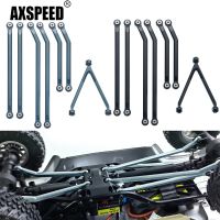 AXSPEED CNC Aluminum High Clearance Chassis Links Set for Axial SCX24 AXI00005 JEEP Gladiator 1/24 RC Crawler Car Truck Parts