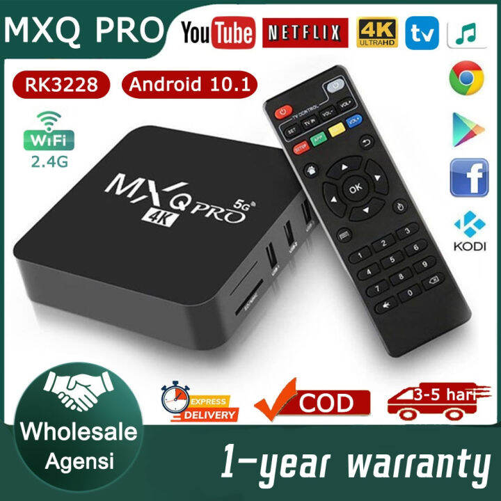 【Limited Time Sale】MXQ Pro TV Box 4K HD 2.4G5G WiFi Connection Smart ...