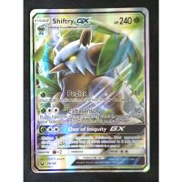 Pokemon Card ภาษาอังกฤษ Shiftry GX Card 14/168 เดอร์เทง Pokemon Card Gold Flash Light (Glossy)