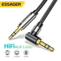 【DT】Essager AUX Cable 3.5mm Jack Audio Cable For Speaker Wire Headphone Car 3.5 mm Jack Hifi Aux Adapter Cord For Xiaomi mi Laptop  hot