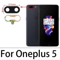 เลนส์กระจกกล้องถ่ายรูปหลังด้านหลังสำหรับ Oneplus 3 5T 6 6T 7 7T 8กล้องมืออาชีพเลนส์กระจกกล้องถ่ายรูปพร้อมกาวสติ๊กเกอร์