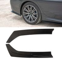 Gloss Black Rear Bumper Side Splitters Flaps Replacement for BMW 3 Series G20 G21 M Sport 2019 2020 2021 2022 ABS