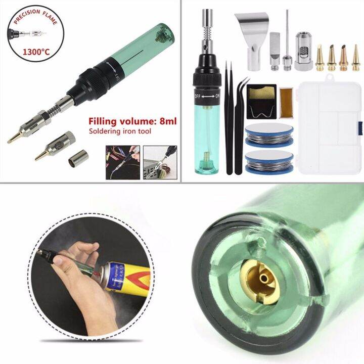3In1Gas Soldering Iron Butane Portable Gas Welding Pen For Light
