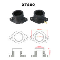 2 Pcs สำหรับ Yamaha XT 600 XT600 XT600Z XT600E 1984 - 2003 TT600คาบูเรเตอร์มอเตอร์ไซค์สายเชื่อมต่อ Intake Manifold อินเทอร์เฟซ