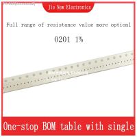 ☃◕ 100pcs 1 0201 SMD resistor 0R-10M 1/20W 0R 1R 10R 100R 220R 330R 470R 1K 2.2K 4.7K 10K 100K 220K 470K 750K 1M 2.2M 5.1M 8.2M