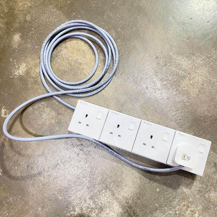 Electric Sockets & Extension Cords 4 Gang ( HOME MADE ) EXTENSION WAYAR HEAVY 4 GANG UMS SOCKET