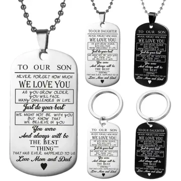 To Our Son Necklace for Son Birthday Gift From Mom and Dad, Personalized  Gift From Father and Mother, Son Christmas Gift From Parents - Etsy