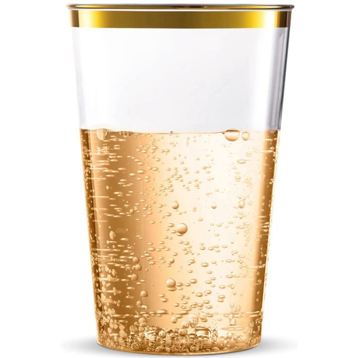 gold-plastic-party-cups-disposable-wine-cups-hard-plastic-cups-plastic-cocktail-tumblers-cups