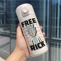 Hot Rick And Morti Cup 320/450Ml การ์ตูนกระติกน้ำสุญญากาศสแตนเลสสตีลชานมแก้วสำหรับเดินทางกระติกน้ำมีฉนวนกันความร้อนกระบอกน้ำ