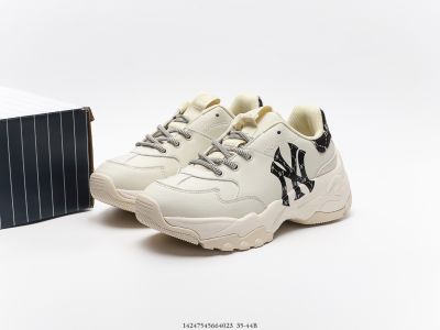 รองเท้าMLB BIG BALL CHUNKY DIA MONOGRAM SNEAKERS SIZE.36-42 รองเท้าผ้าใบ รองเท้าเพิ่มความสูง รองเท้าแฟชั่น รองเท้าลำลอง ยืดเกาะได้ดี (มีเก็บปลายทาง) [01]