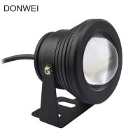 DONWEI 10W Ac/dc ไฟไฟแอลอีดีใต้น้ำ12V สูงกันน้ำไฟภูมิทัศน์ IP68สำหรับน้ำพุสระว่ายน้ำสนามหญ้าสีขาวอบอุ่น