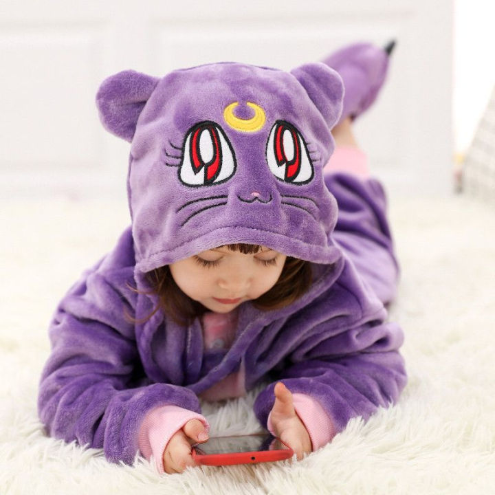 ใหม่เด็กชุดนอน-onesies-สัตว์สิงโตแพนด้าเสือชุดนอนสำหรับเด็ก-kigurumi-ตะเข็บ-j-umpsuit-3-12years-คลุมด้วยผ้าเด็กชุดนอน