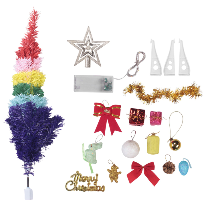 Rainbow Color Christmas Tree Festival Decoration Christmas Tree ...