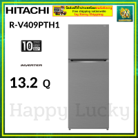 HITACHI ตู้เย็น 2 ประตู (13.2 คิว, สี Brushed Silver) รุ่น R-V409PTH1 Inverter