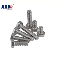 Axk M6 * 45/50/55/60/65 M6x45/50/55/60/65 304 316ประตูบ้านแบบสแตนเลส Din933กลอนสกรูหัวหกเหลี่ยมภายนอกแบบเมตริกเต็ม