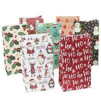 【CC】 10pcs Paper Cookie Claus Packing Xmas Navidad New Year Supplies