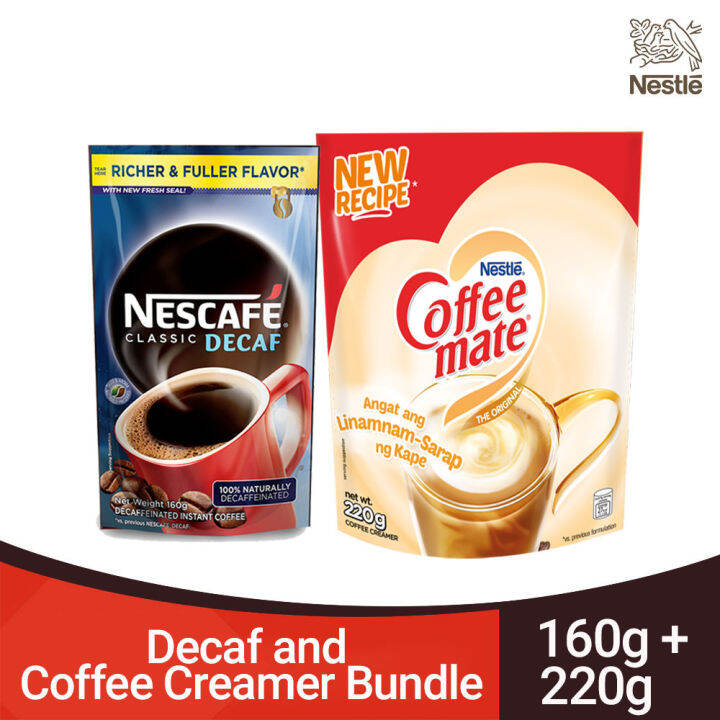 NESCAFÉ CLASSIC DECAF 160g and COFFEE MATE Coffee Creamer 220g Lazada PH
