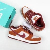 RT HOT 【Original】 ΝΙΚΕ Duk- S- B- Low Brick Red Brown Red Men Casual Sneakers Skateboard shoes (Free Shipping)