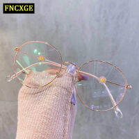 FNCXGE ใหม่ลายเดซี่แว่นตาป้องกันแสงสีฟ้าหญิงน่ารักแว่นสายตาสั้น -1.0~-4.0