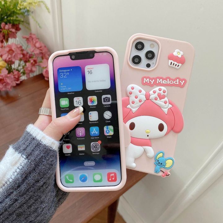 cs111-ลายmelody-เคสโทรศัพท์งานซิลิโคน-สินค้าพร้อมส่ง-อ่านรายละเอียดก่อนสั่ง