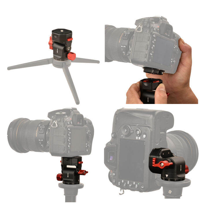 หัวขาตั้งกล้อง-professional-low-profile-video-ball-head-mount-360-panoramic-universal-ballhead-สำหรับ-dslr-ขาตั้งกล้อง-monopod