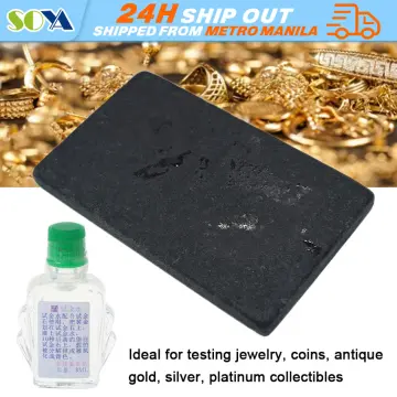 Gold Silver Test Kit 10K 14K 18K 24K Platinum Jewelry Precious Metals Tester  Bar 