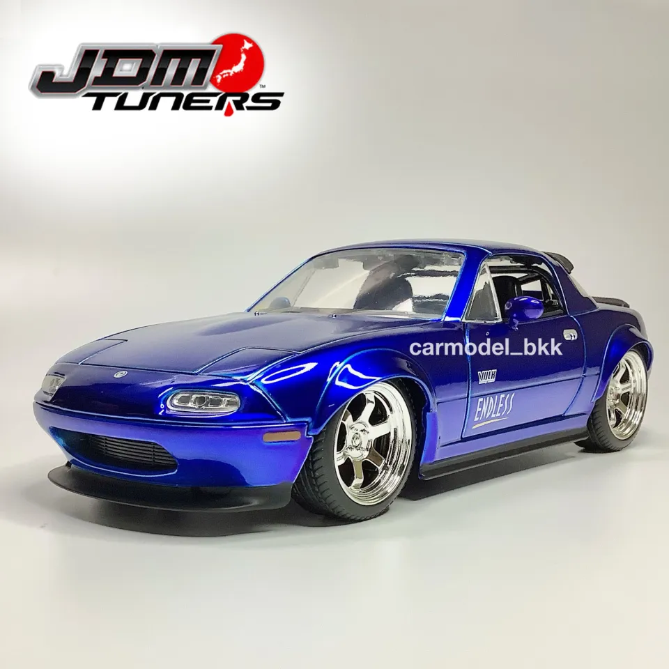 โมเดลรถเหล็ก Mazda Miata MX-5, JDM Tuners ปี 1990 แบรนด์ Jada