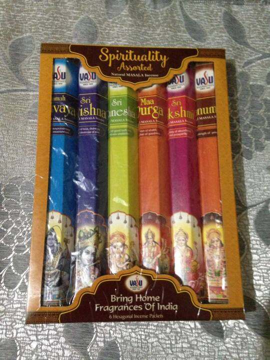 Vasu Spirituality Assorted Incense Sticks (6 in 1) Lazada PH