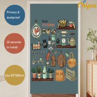 MYNA Dapur Pintu Telescopic Rod Door Curtain Partition Curtain Tirai Pintu Jepun Kain Kitchen Bedroom Half Curtain