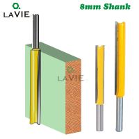 LA VIE 8mm Shank 50mm 77mm Long Straight Router Bit 1/2－มิลลิ่งเส้นผ่านศูนย์กลางตัดขอบงานไม้มีดตัดตัดแต่ง MC02009