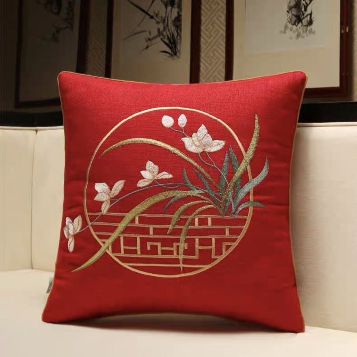 sales-chinese-mahogany-sofa-pillow-removable-and-washable-cover-living-room-waist-style-cushion-bed-head-new-backrest