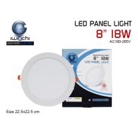 IWACHI โคมฝังฝ้า LED 8นิ้ว 18W ทรงกลม Panel Light ดาวน์ไลท์