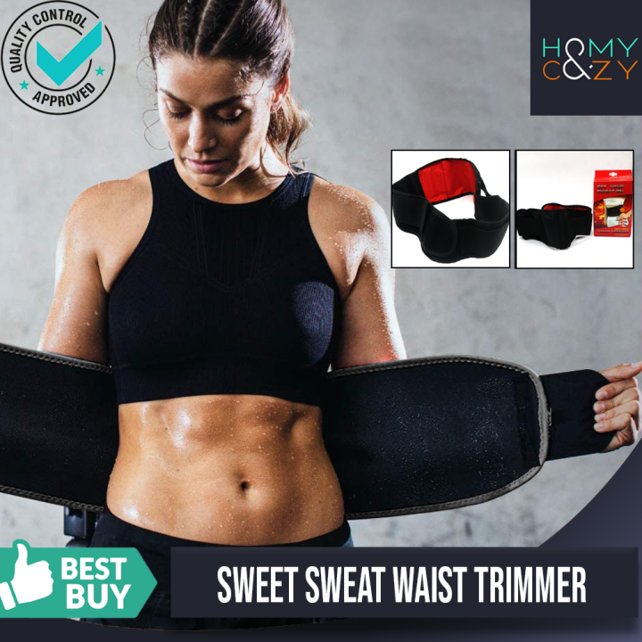 Waist Trainer Sweat Belt with Sauna Effect for Enhancing Workouts