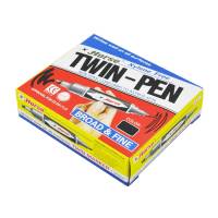 ตราม้า ปากกาเคมี 2 หัว สีดำ x 12 ด้าม / Horse Twin Permanent Marker Pen Black x 12 Pcs